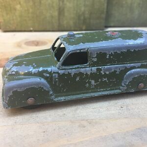 Vintage 1957 TootsieToy Paramedic Ambulance Truck Green Toy Car